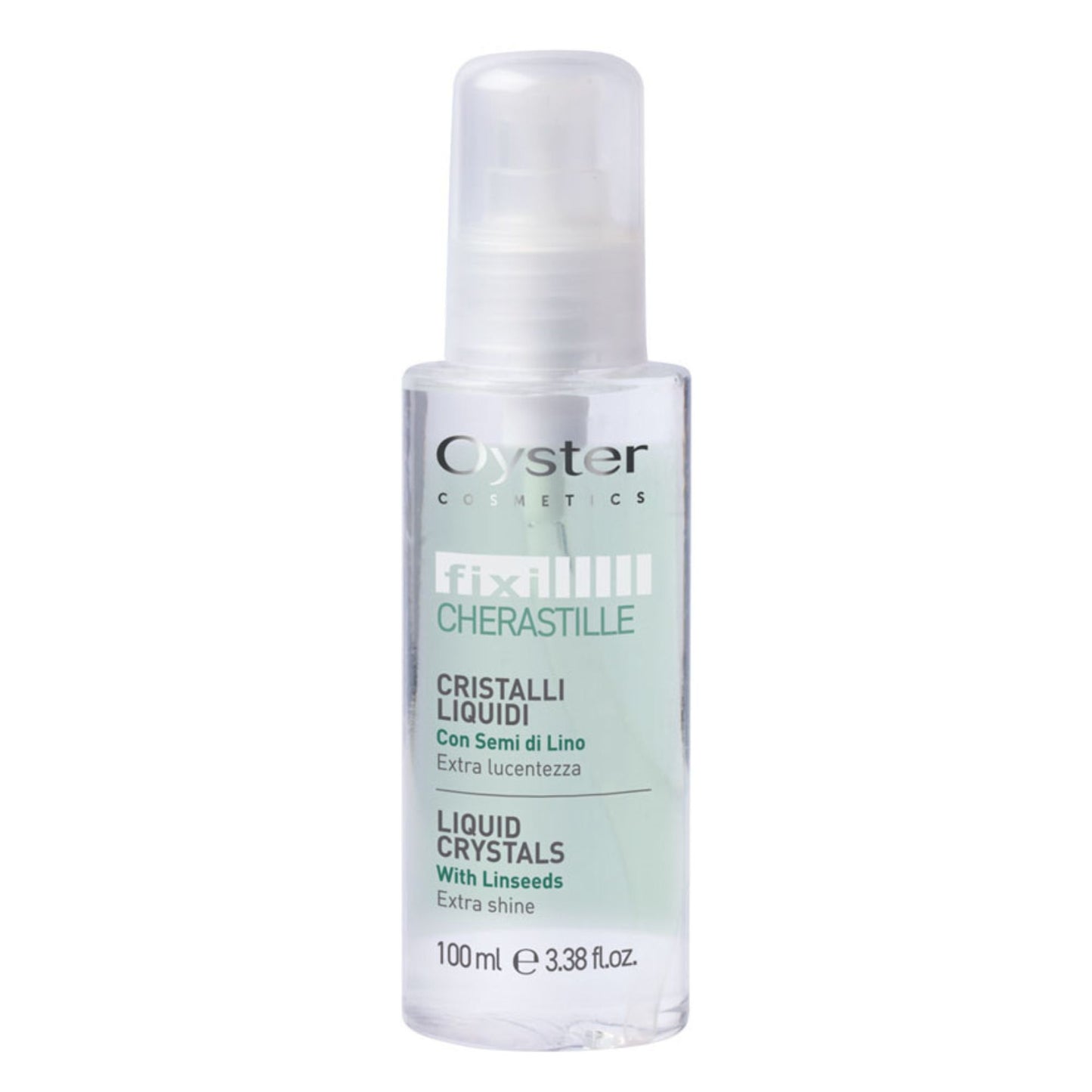 Ser pentru strălucirea părului cu semințe de in OYSTER Fixi Cherastille Liquid Crystals - 100 ml