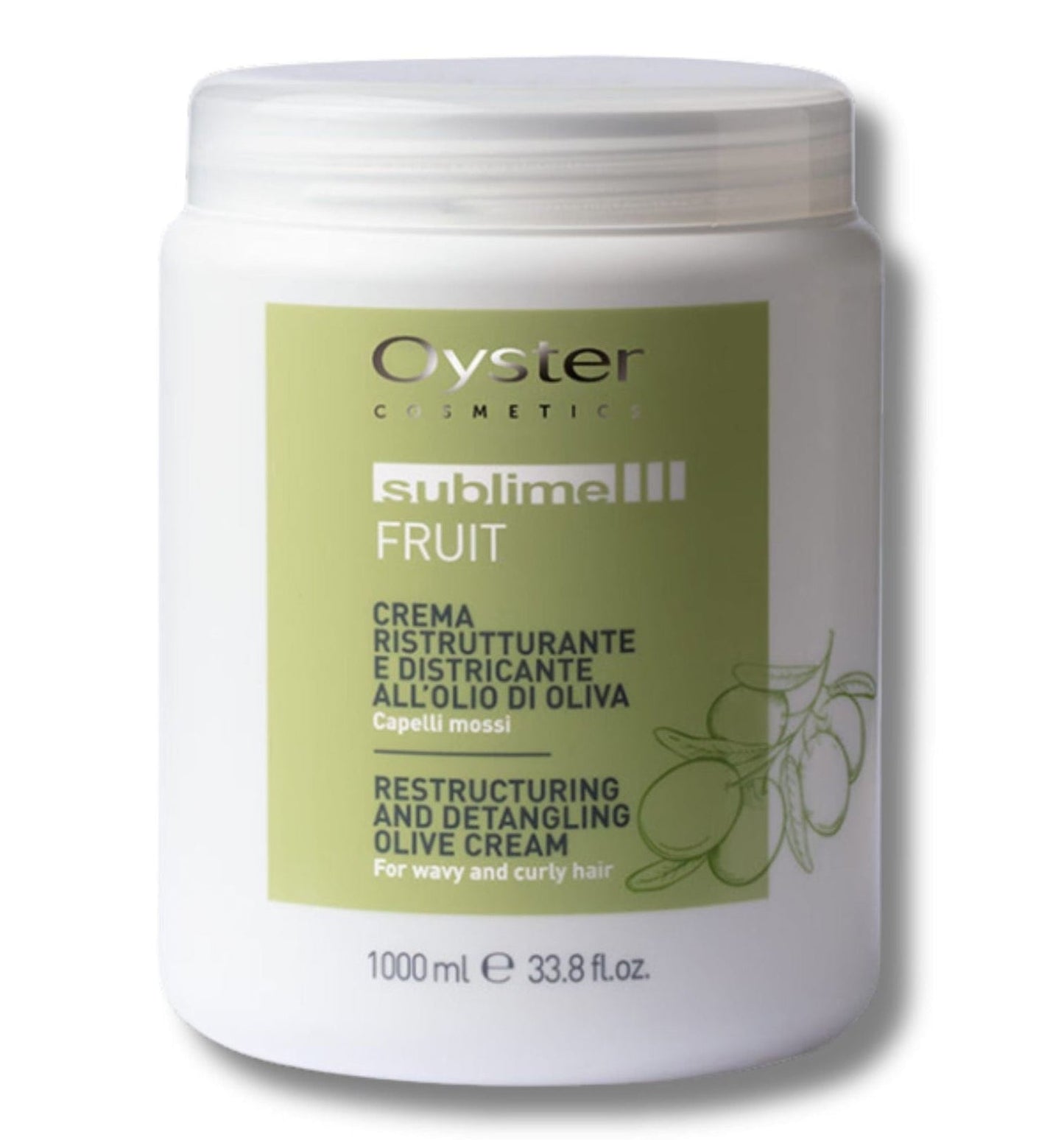Mască restructurantă cu ulei de măsline pentru păr creț și ondulat OYSTER Sublime Olive Mask - 1000 ml