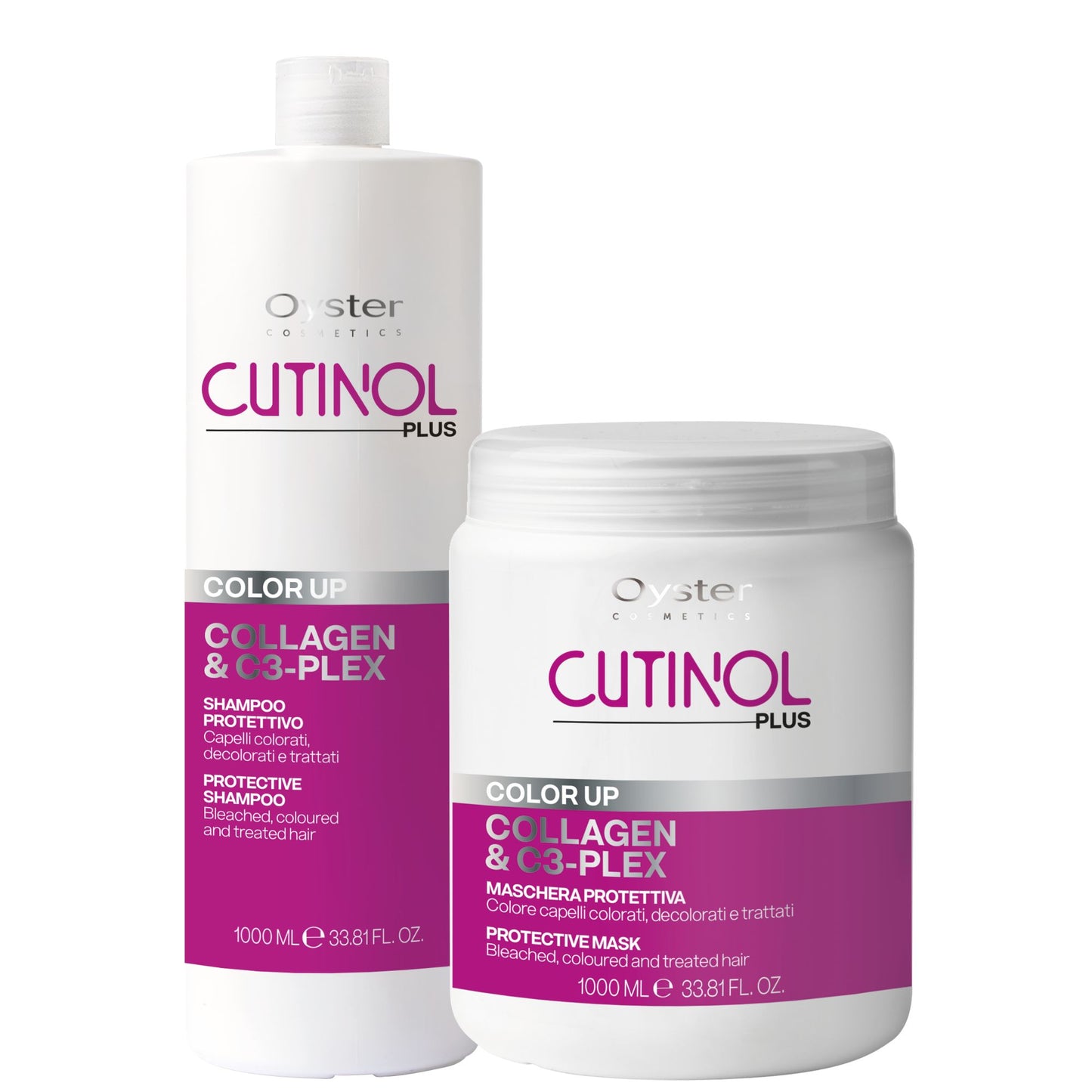 Pachet tratament pentru păr vopsit OYSTER Cutinol Color Up Pack - Salon Size