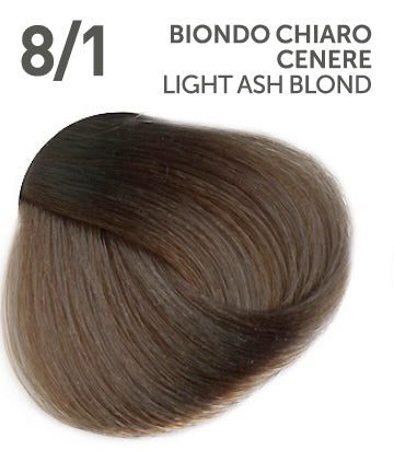Vopsea fara amoniac ITALIA -  OYSTER Perlacolor NA 8/1 LIGHT ASH BLOND 100 ml
