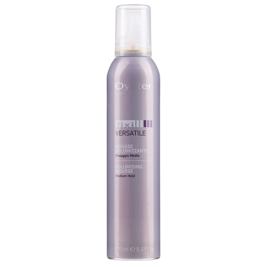 Spumă versatilă cu protecție termică OYSTER Fixi Versatile Volumising Mousse Medium Hold - 250 ml