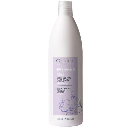 Șampon detoxifiant cu extract de usturoi pentru scalp și păr OYSTER Sublime Detox Garlic Shampoo - 1000 ml
