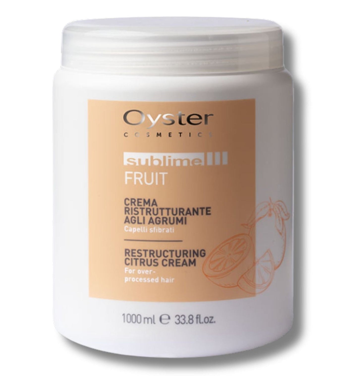 Mască restructurantă cu citrice pentru păr fragil OYSTER Sublime Restructuring Citrus Mask - 1000 ml