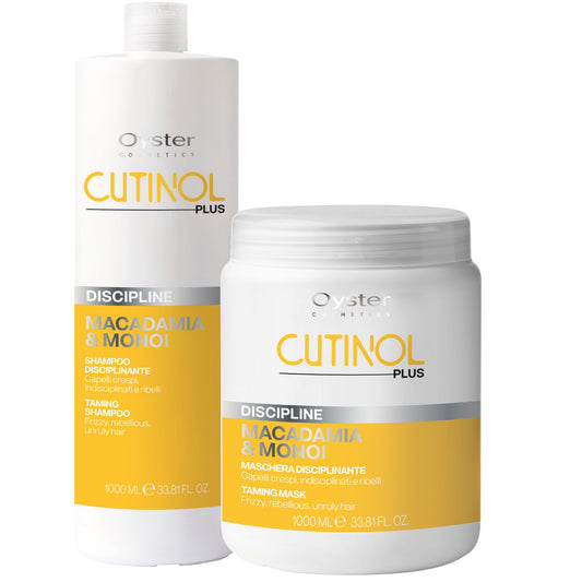 Pachet tratament pentru păr rebel OYSTER Cutinol Discipline Pack - Salon Size
