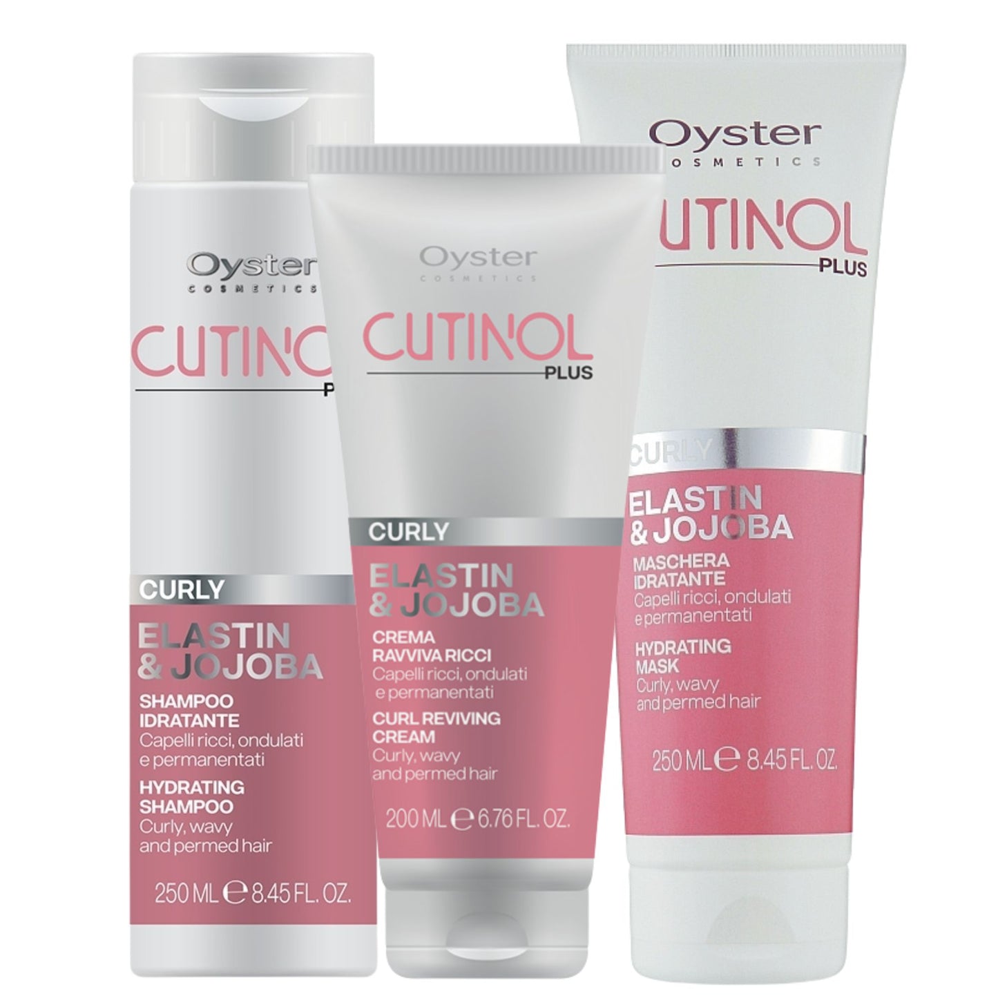 Tratament pentru definirea buclelor OYSTER Cutinol Plus Curly Pack - 3 pași