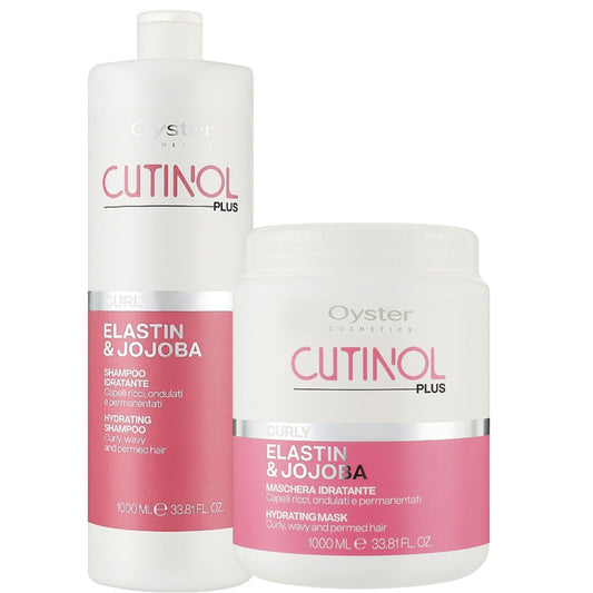 Set tratament definire bucle păr creț ondulat OYSTER Cutinol Curly Pack - Salon Size