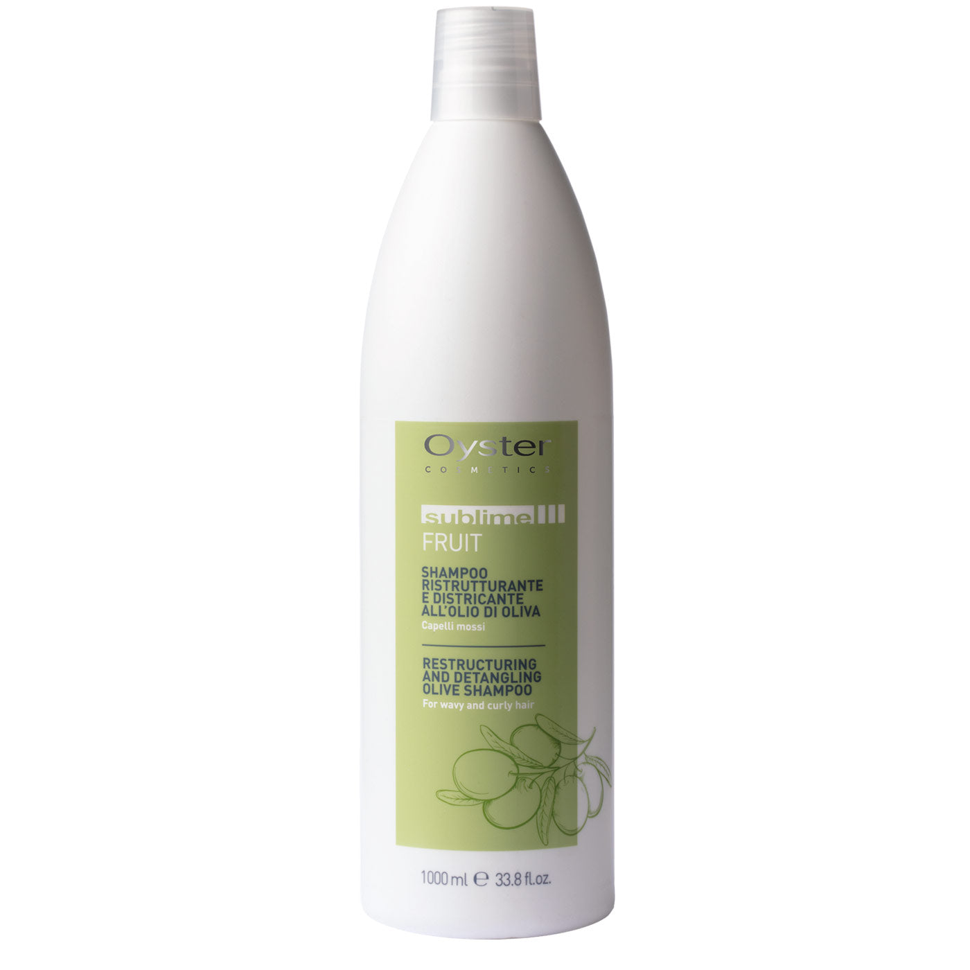 Șampon restructurant cu ulei de măsline pentru păr creț și ondulat OYSTER Sublime Olive Shampoo - 1000 ml