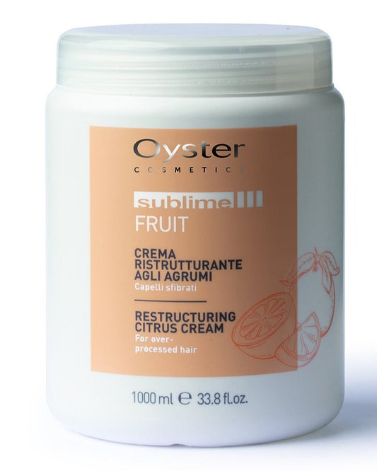 Masca cu citrice pentru par deteriorat- OYSTER Sublime Restructuring Citrus Cream 1000 ml