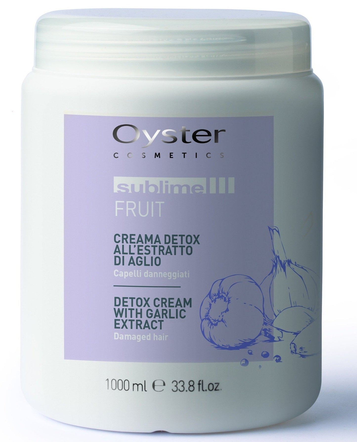Masca detoxifianta cu usturoi pentru par degradat - OYSTER Sublime Detox Garlic Mask 1000 ml